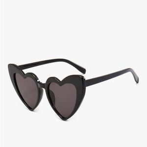 Heart-Shaped Black Sunglasses